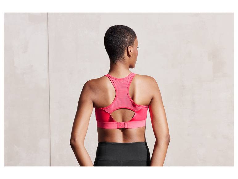CRIVIT Damen Sportbustier, High-Level, mit Mesh-Einsätzen Speichern exportieren