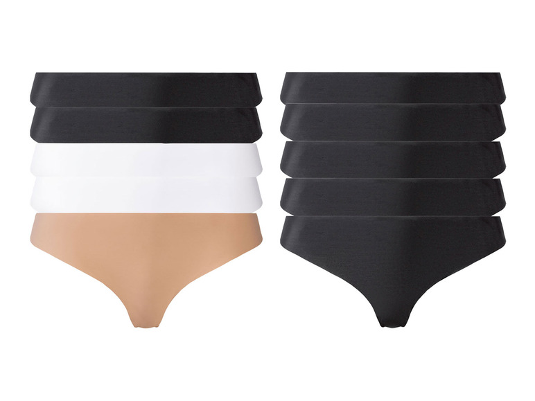 esmara® Damen Strings, 5 Stück, nahtlos 50% Rabatt für begrenzte Zeit