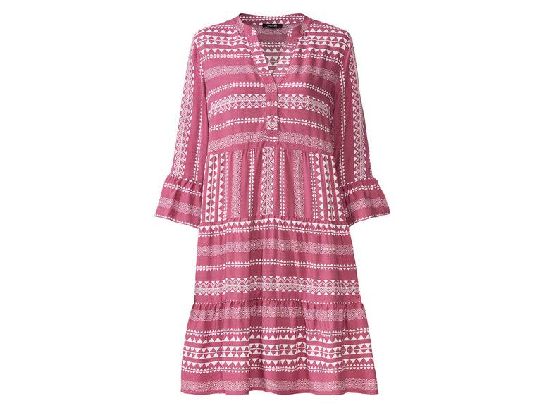 esmara® Damen Tunika Kleid, mit Volants am Ärmelabschluss Auslauf
