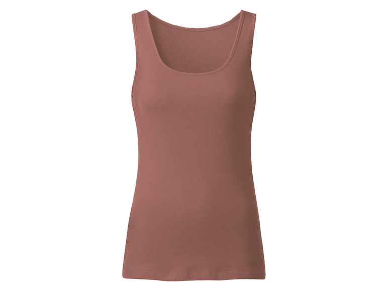 esmara® Damen Tops, 2 Stück, in anschmiegsamer Ripp-Qualität Fabrikverkauf
