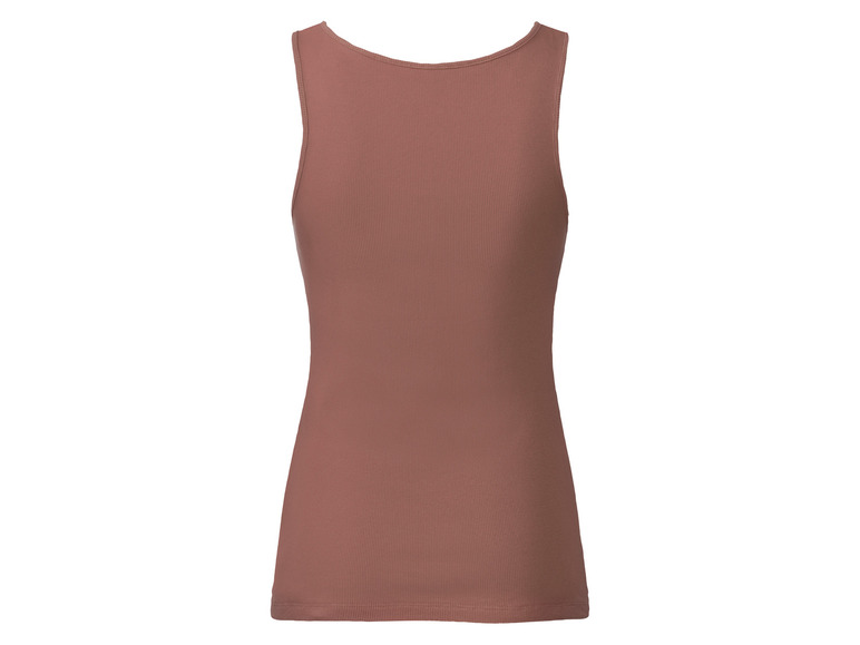 esmara® Damen Tops, 2 Stück, in anschmiegsamer Ripp-Qualität Fabrikverkauf