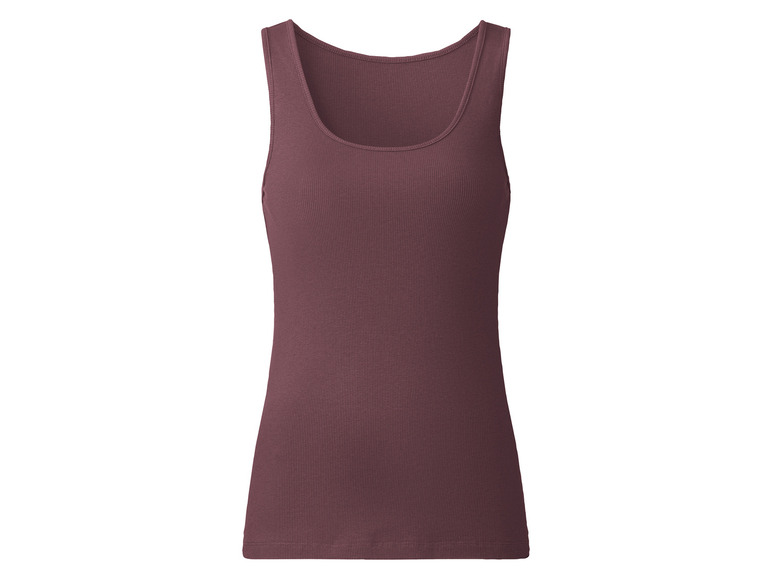esmara® Damen Tops, 2 Stück, in anschmiegsamer Ripp-Qualität Fabrikverkauf