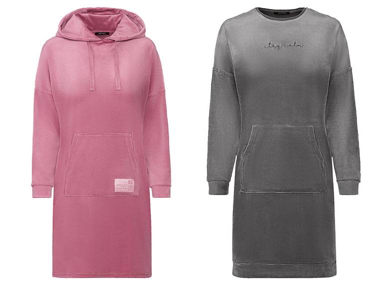 esmara® Damen Nicki Kleid, mit überschnittenen Schultern Kostenloser Versand