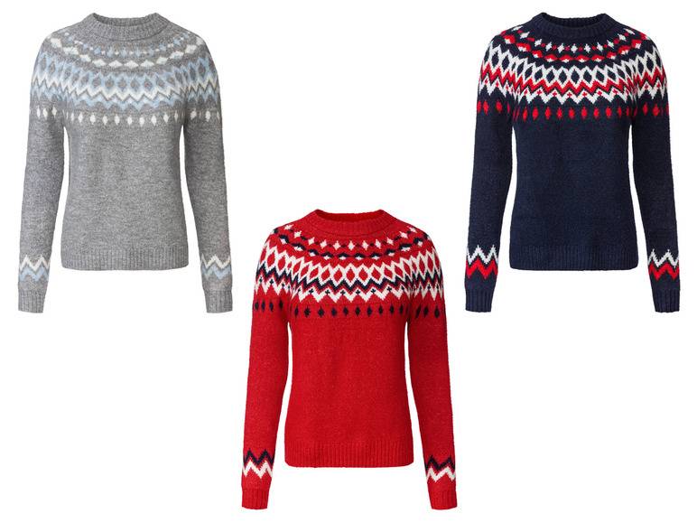 esmara® Damen Strickpullover, mit Rundhalsausschnitt Günstig kaufen