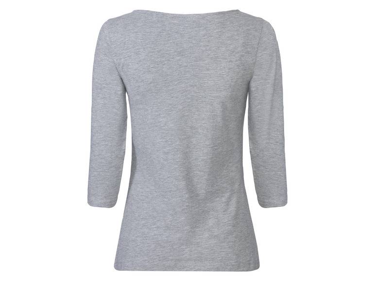 esmara® Damen Langarmshirts, 2 Stück, mit hohem Baumwollanteil Flash Sale