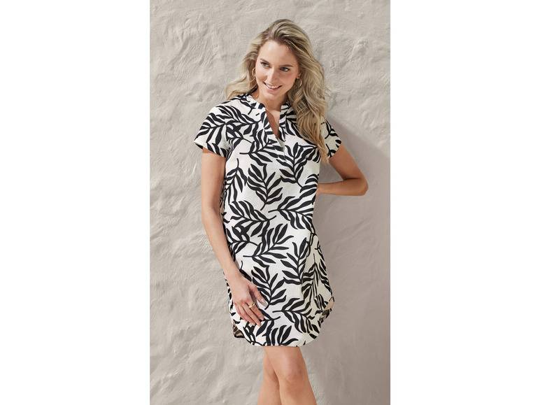 esmara® Damen Leinen-Tunika-Kleid, leger geschnitten Muttertagsangebot