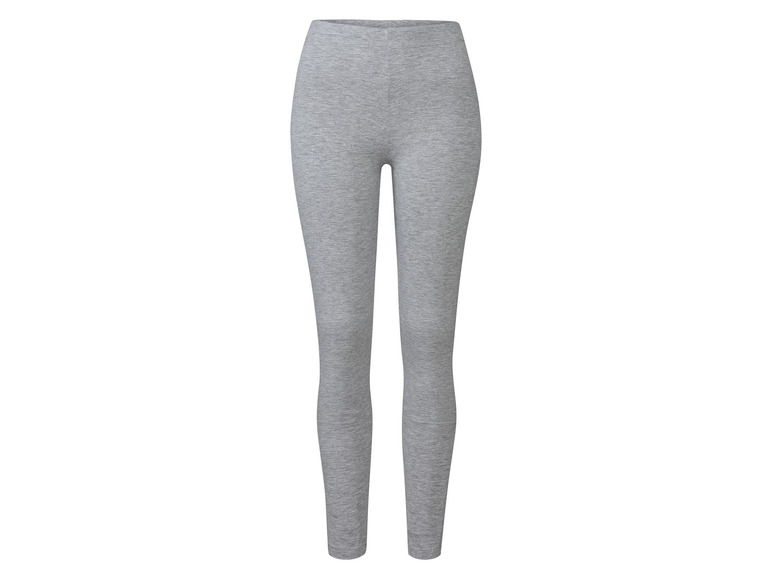 esmara® Damen Leggings, 2 Stück, normale Leibhöhe Lagerräumung