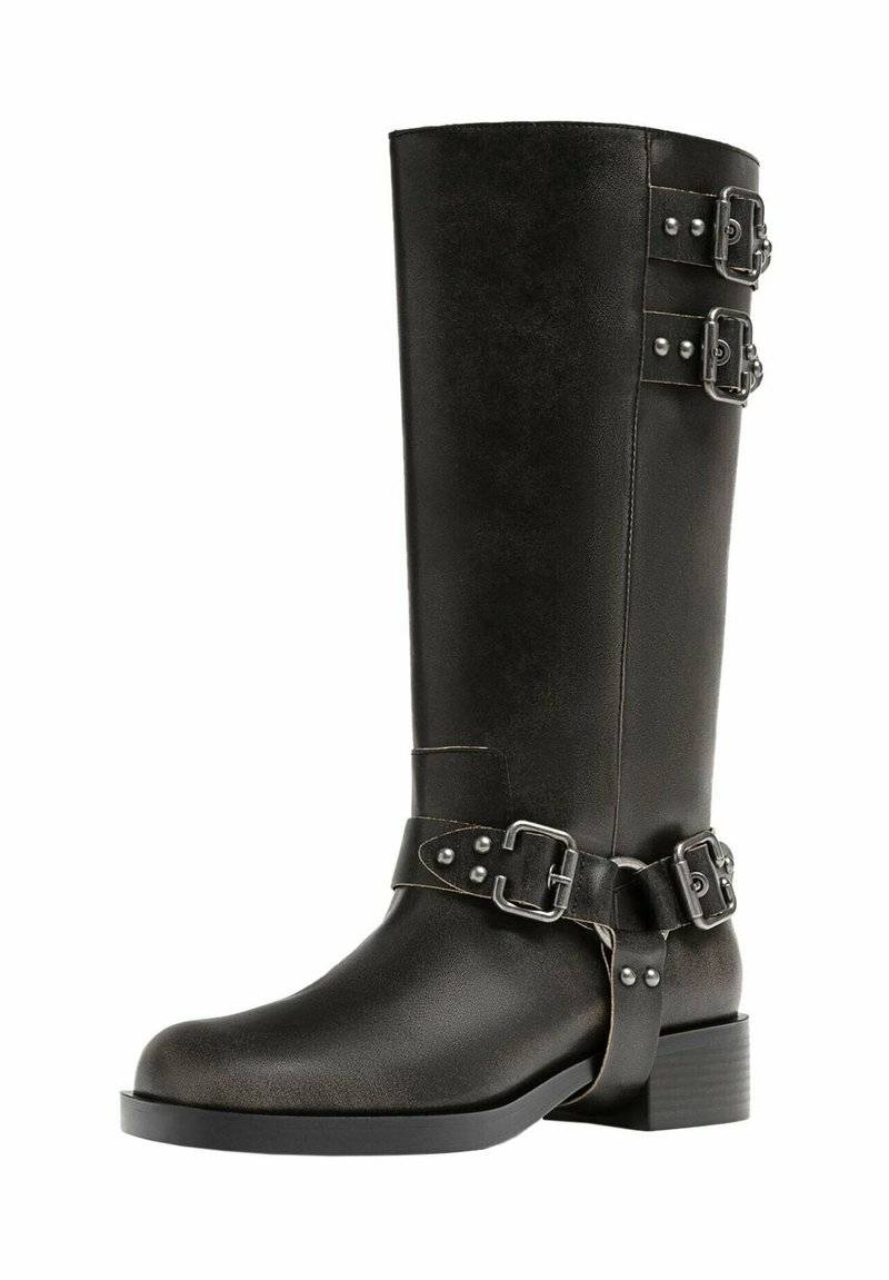 Stradivarius Stradivarius Cowboy/Biker boots - dark grey Kauf eins, bekomm eins gratis