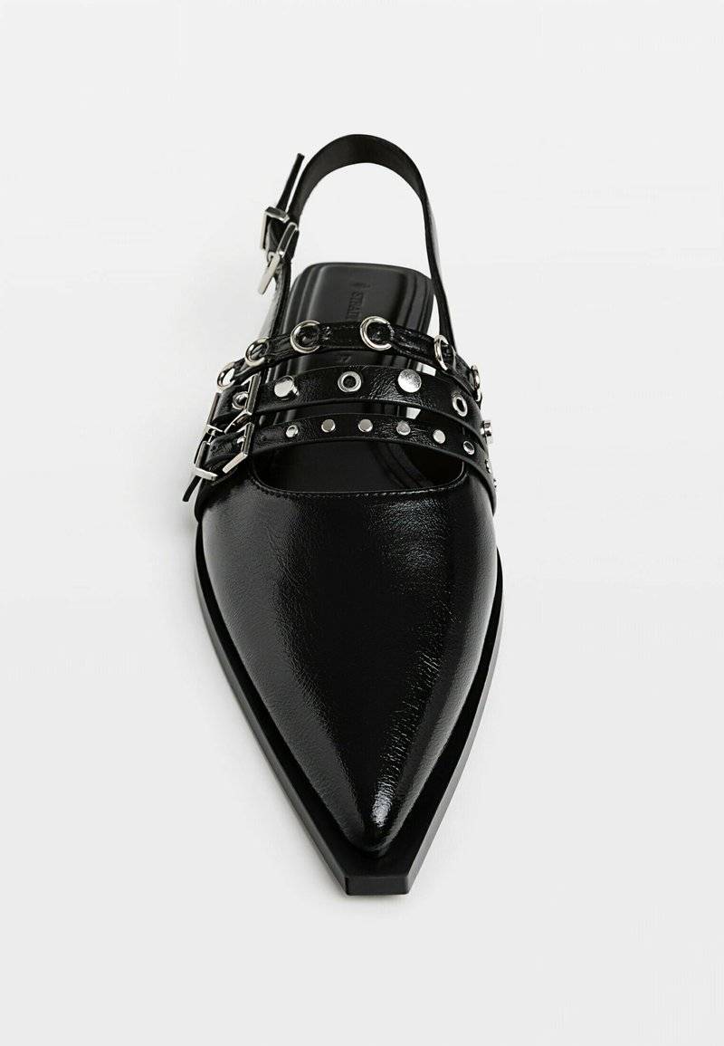 Stradivarius Stradivarius Slingback ballet pumps - black Riesige Ersparnisse