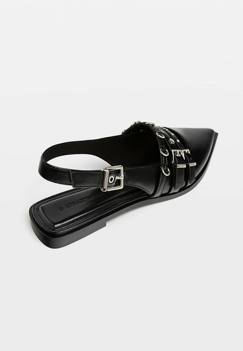 Stradivarius Stradivarius Slingback ballet pumps - black Riesige Ersparnisse