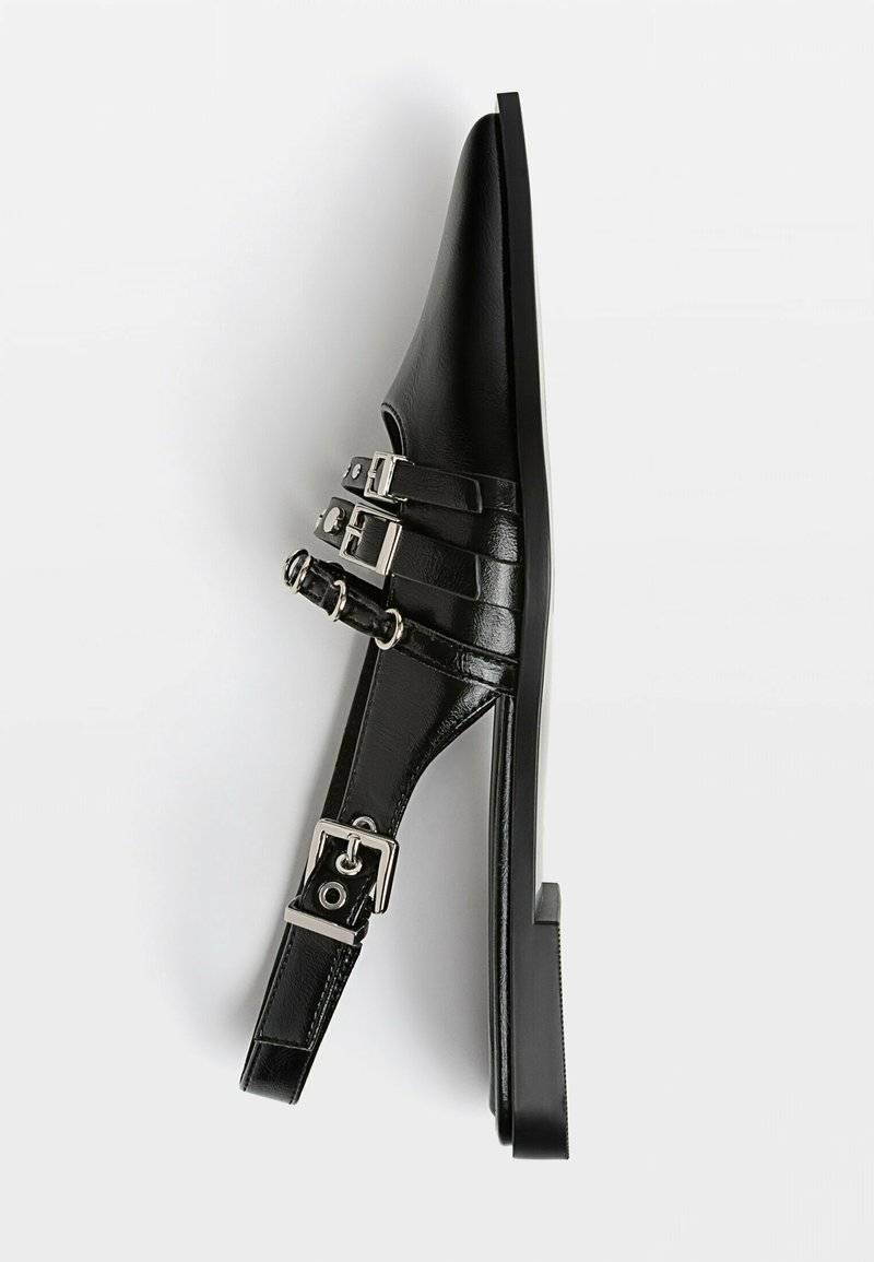 Stradivarius Stradivarius Slingback ballet pumps - black Riesige Ersparnisse