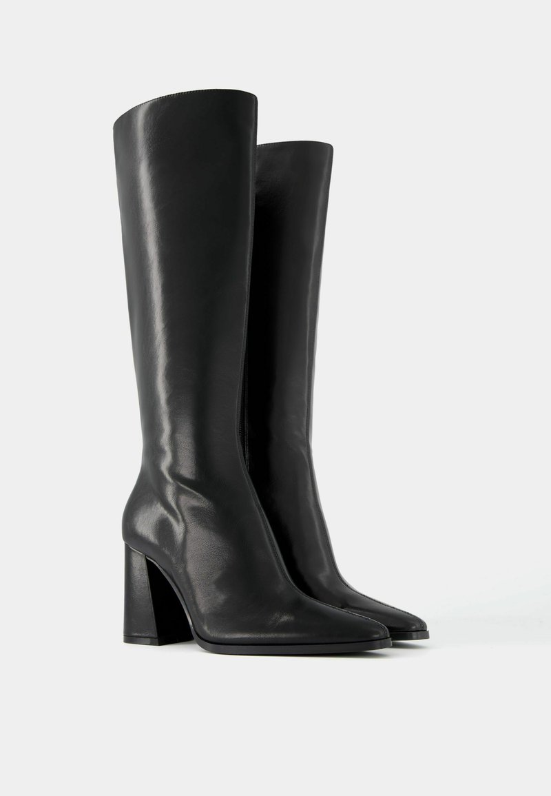 Bershka Bershka Boots - black Zeitbegrenzte Promotion