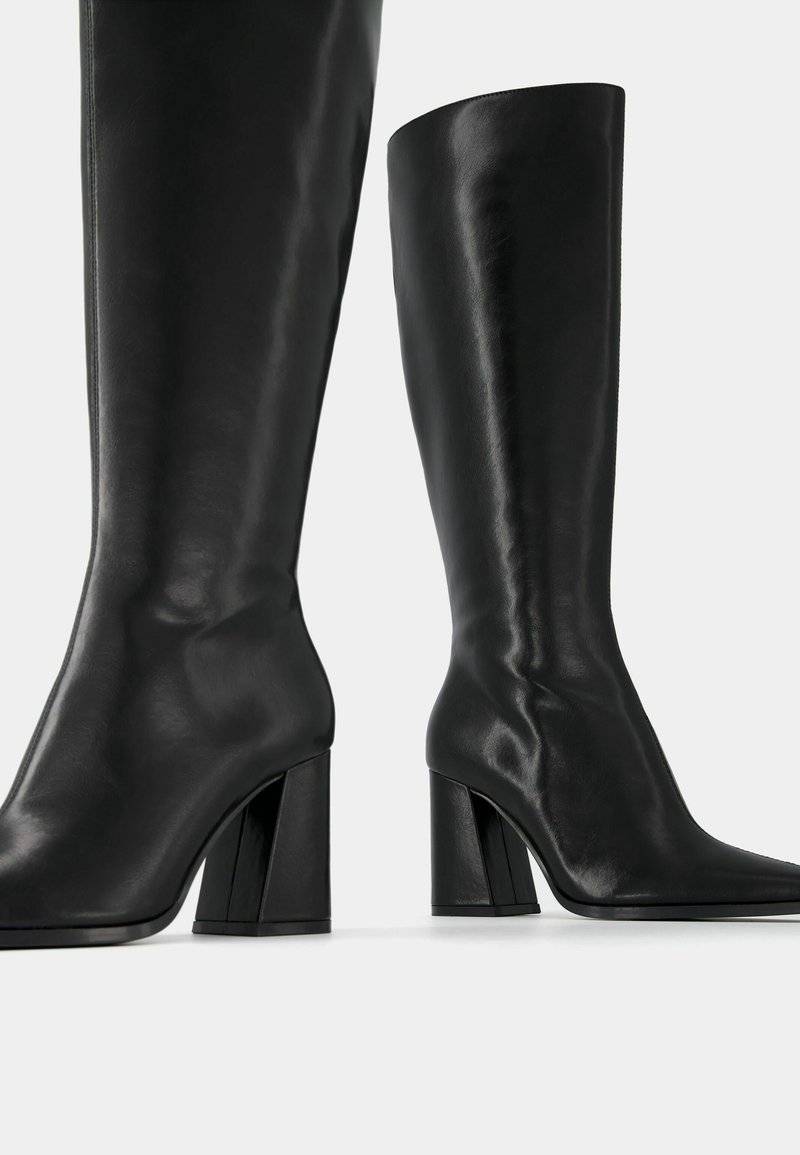 Bershka Bershka Boots - black Zeitbegrenzte Promotion