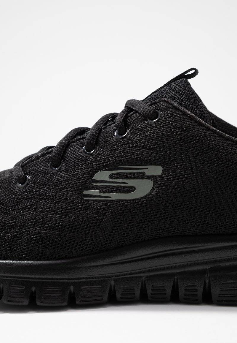 Skechers Wide Fit Skechers Wide Fit GRACEFUL - Trainers - black Bis zu 60% Rabatt