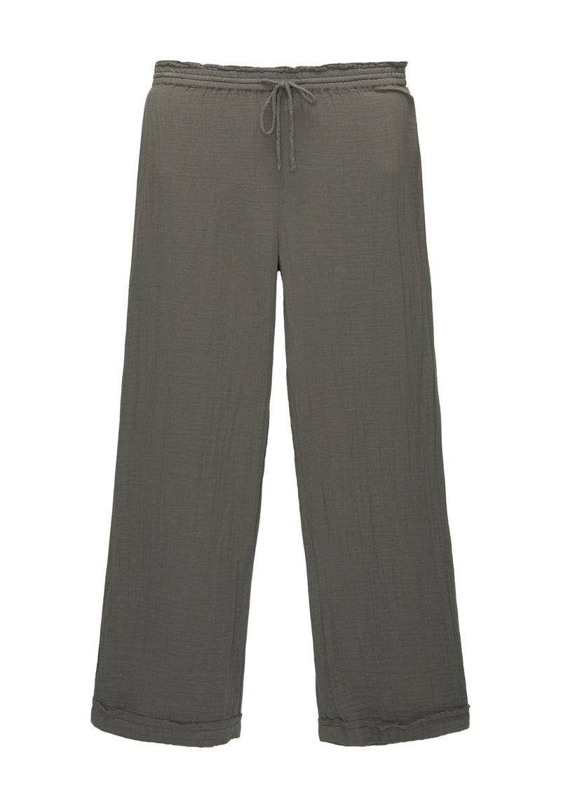 PULL&BEAR PULL&BEAR CREASED WITH FRAYED HEMS - Trousers - dark grey Kostenlose Rückgabe