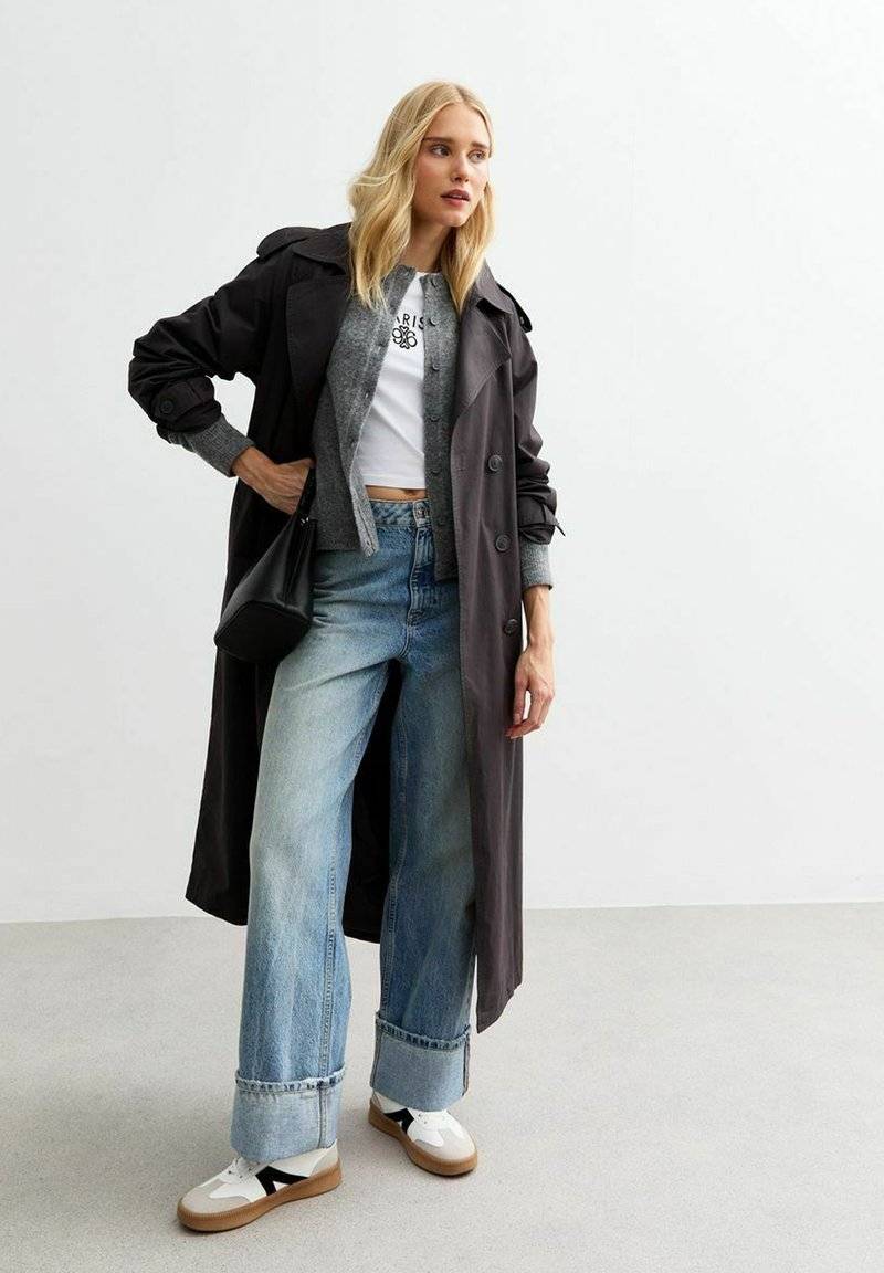 New Look New Look CREW NECK - Cardigan - grey Begrenzte Freigabe