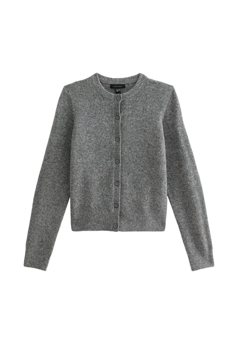 New Look New Look CREW NECK - Cardigan - grey Begrenzte Freigabe