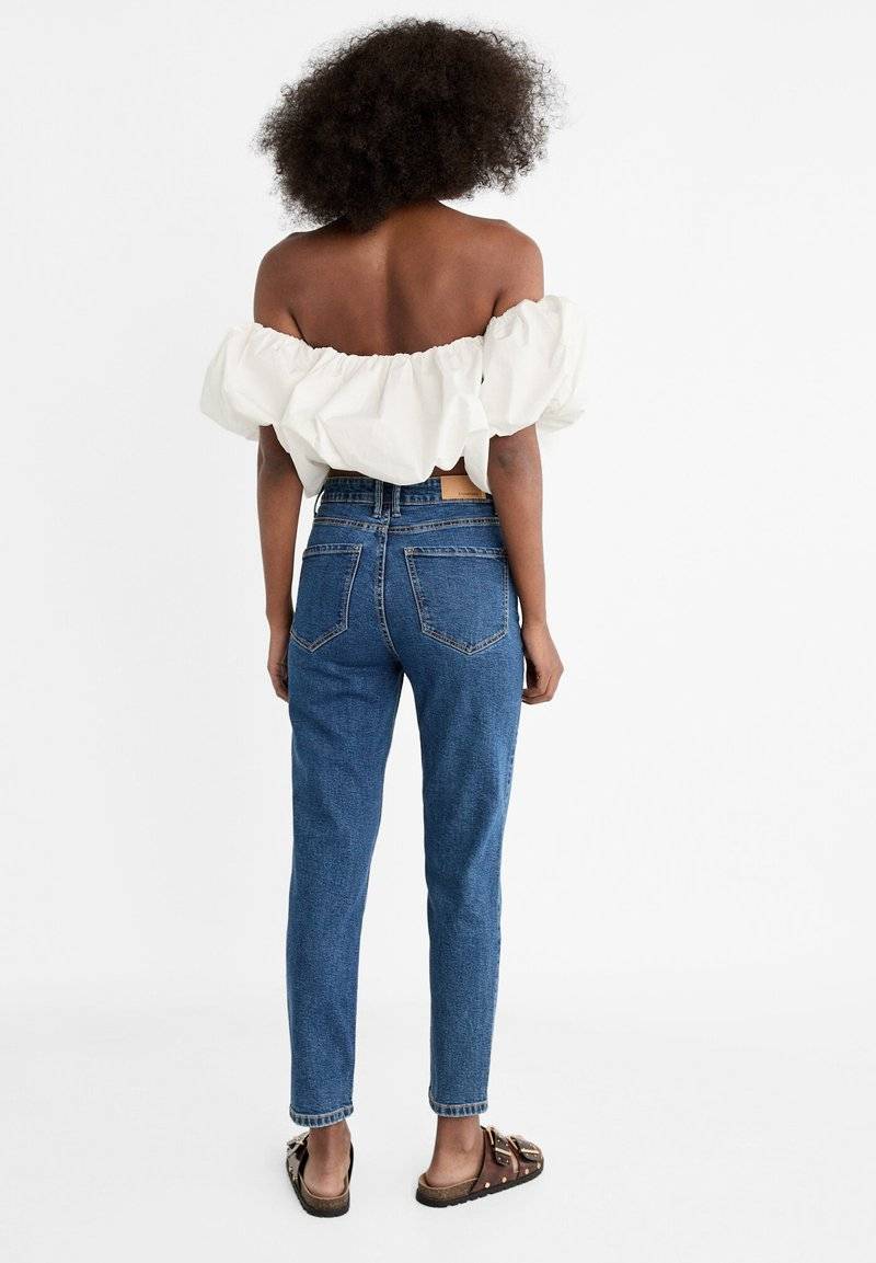 Stradivarius Stradivarius MOM - Relaxed fit jeans - raw denim Neueste Stile