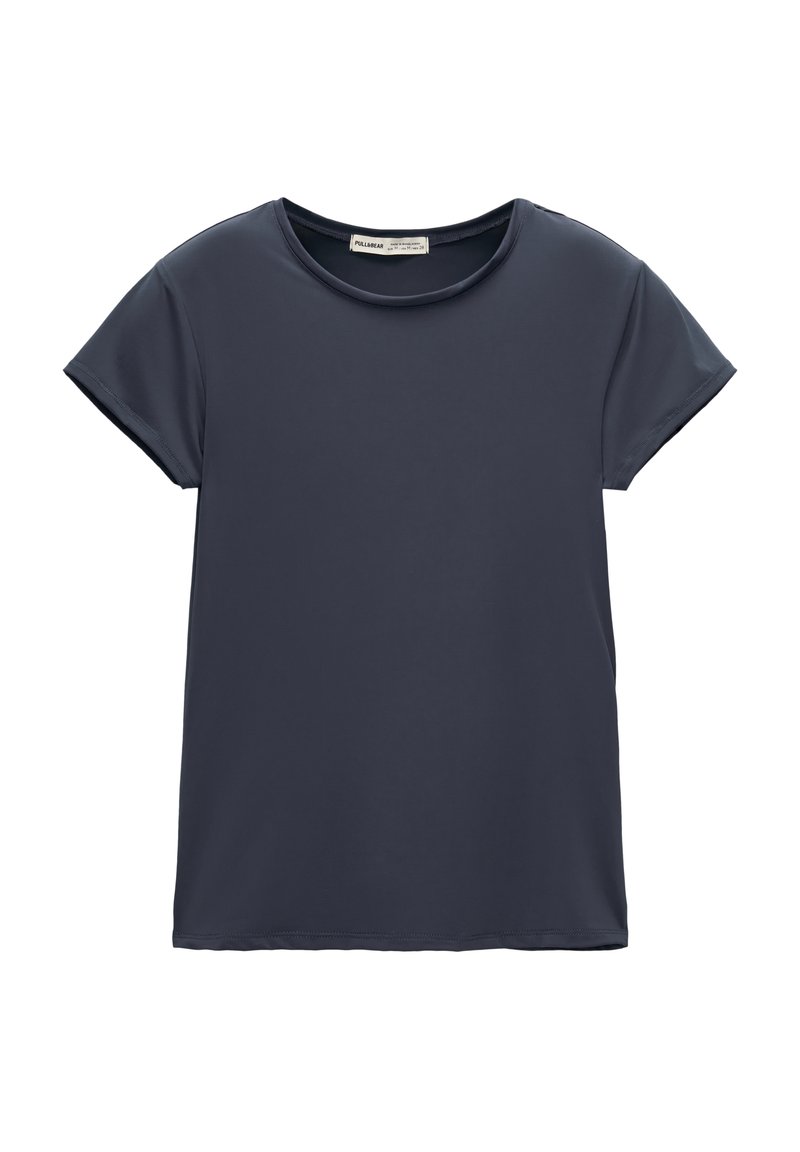PULL&BEAR PULL&BEAR SHORT SLEEVE - Basic T-shirt - dark blue Letzte 2 Tage