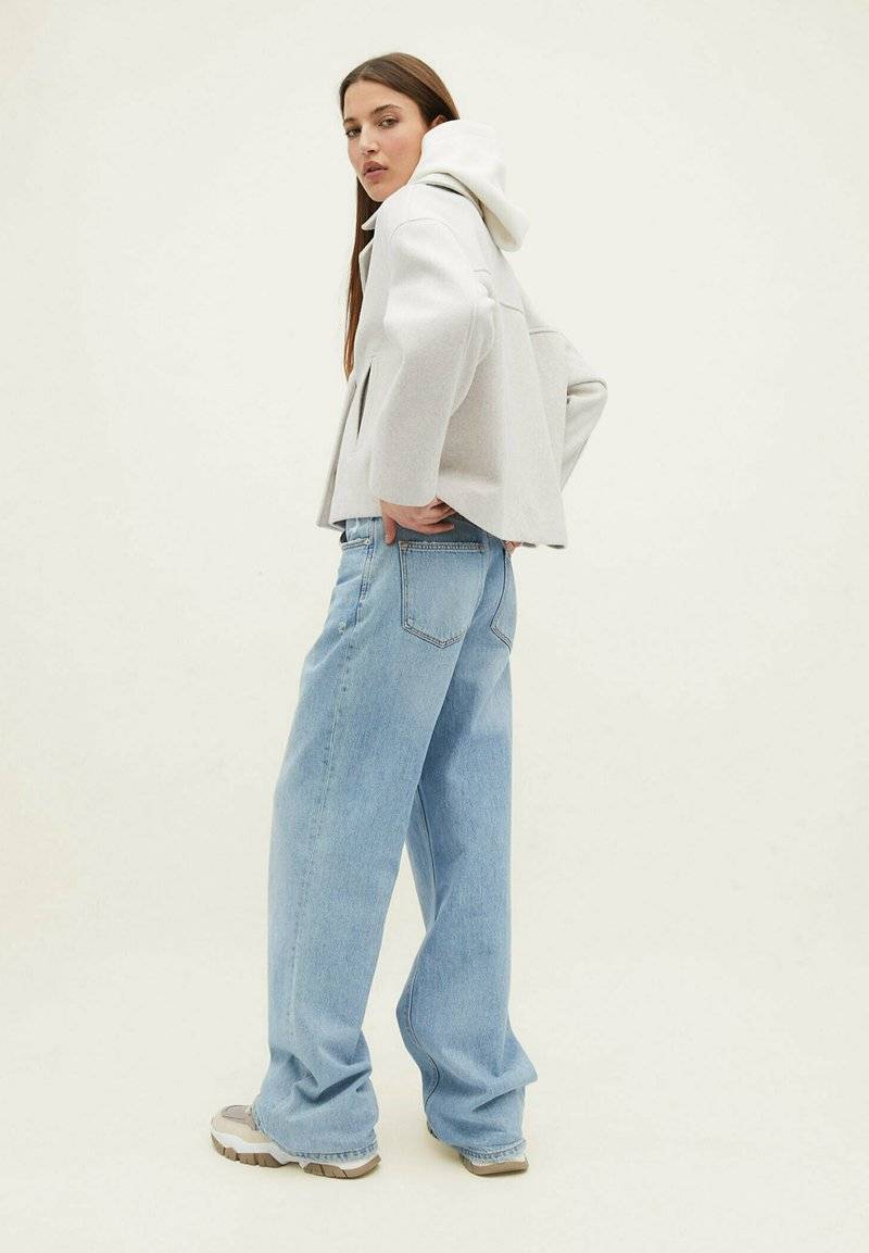 Stradivarius Stradivarius SOFT WRAP - Blazer - stone Letzter Tag