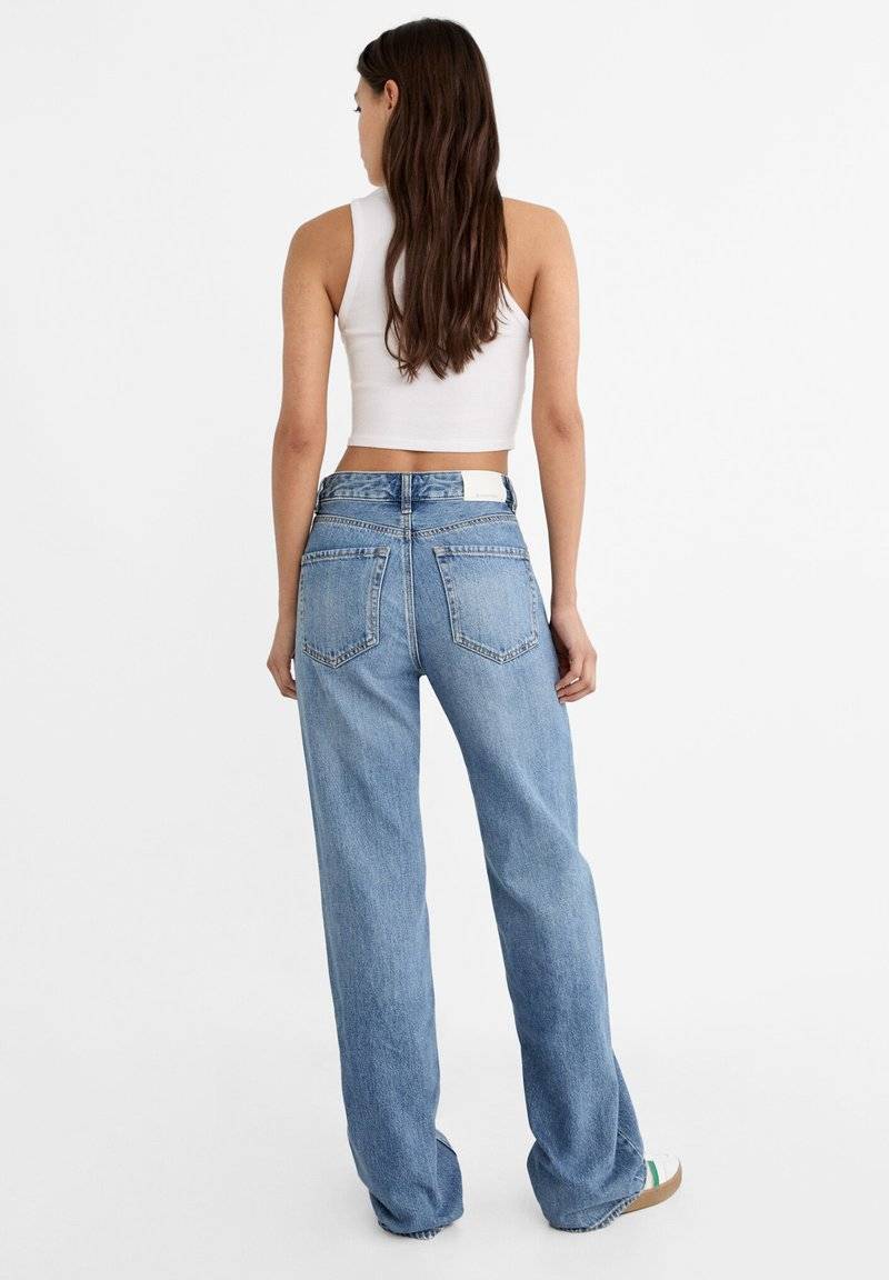 Stradivarius Stradivarius Straight leg jeans - light blue Bis zu 65% Rabatt