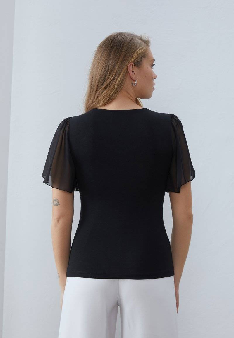 Anna Field Anna Field Print T-shirt - black Bis zu 55% Rabatt