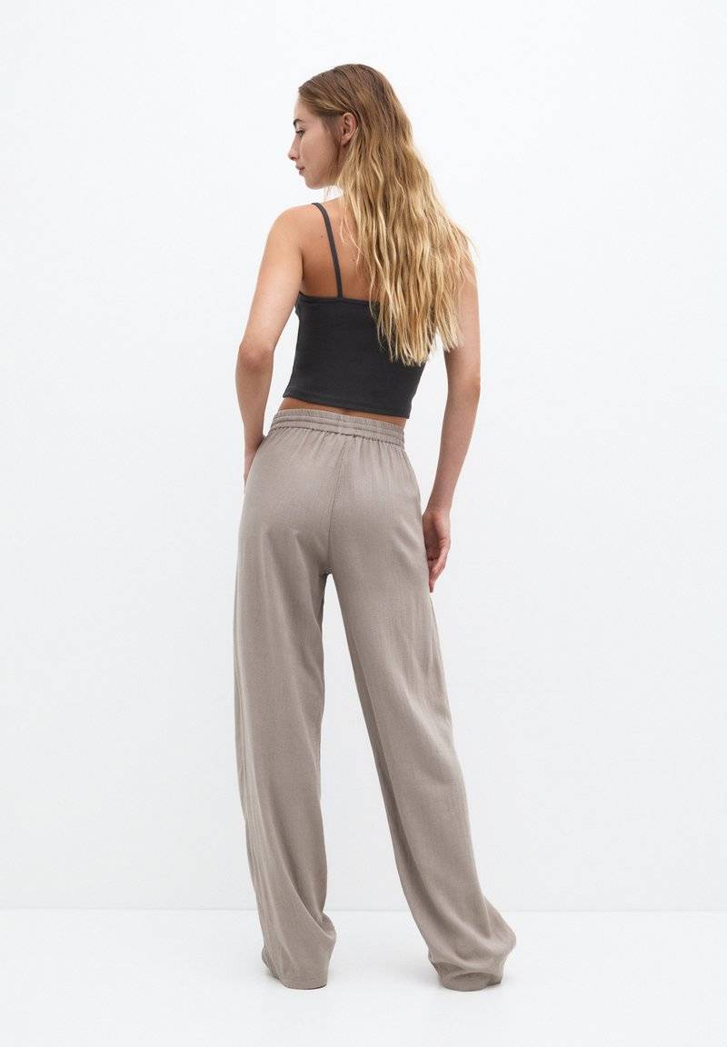 PULL&BEAR PULL&BEAR Trousers - stone Super Rabatt