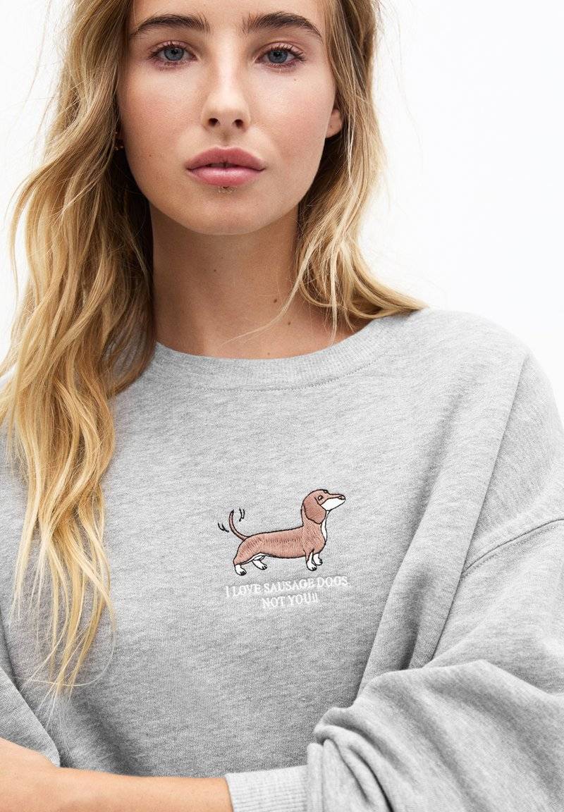 PULL&BEAR PULL&BEAR DOG - Sweatshirt - grey 50% Rabatt mit kostenlosem Versand