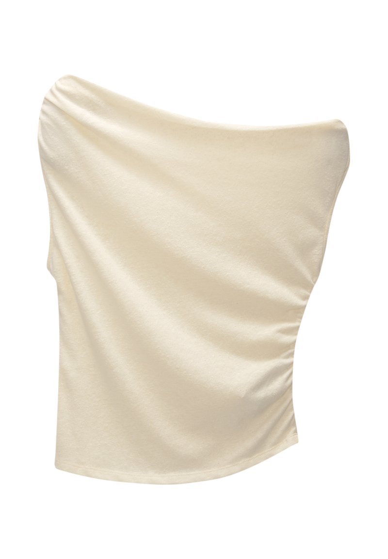 PULL&BEAR PULL&BEAR ASYMMETRIC RUSTIC - Top - beige Clearance-Verkauf