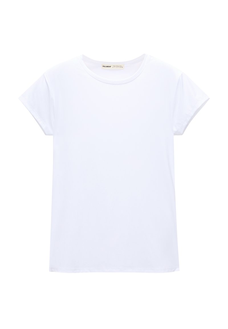 PULL&BEAR PULL&BEAR SHORT SLEEVE - Basic T-shirt - white Speichern exportieren
