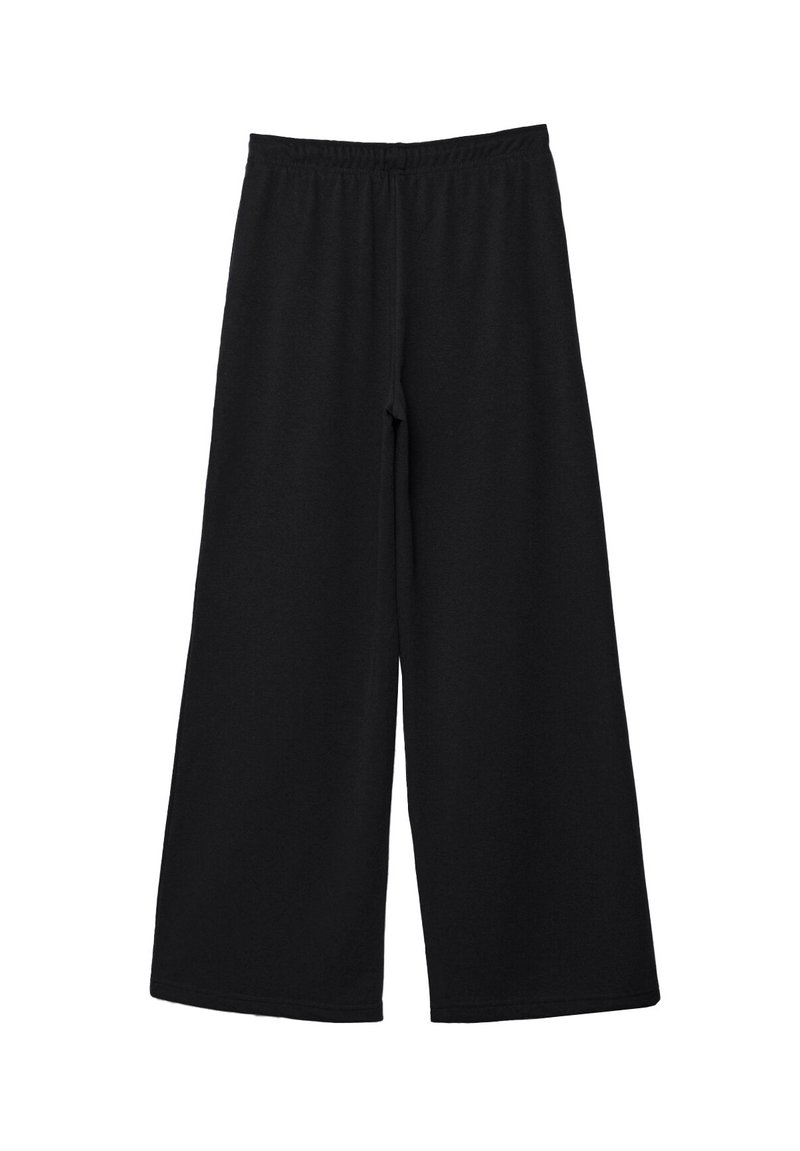 Stradivarius Stradivarius WIDE-LEG JOGGER - Tracksuit bottoms - black Im Verkauf