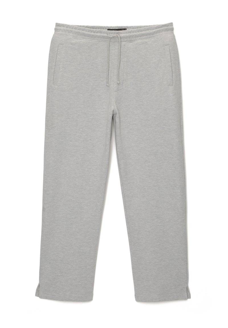 PULL&BEAR PULL&BEAR WIDE JOGGERS - Tracksuit bottoms - light grey 50% Rabatt für begrenzte Zeit