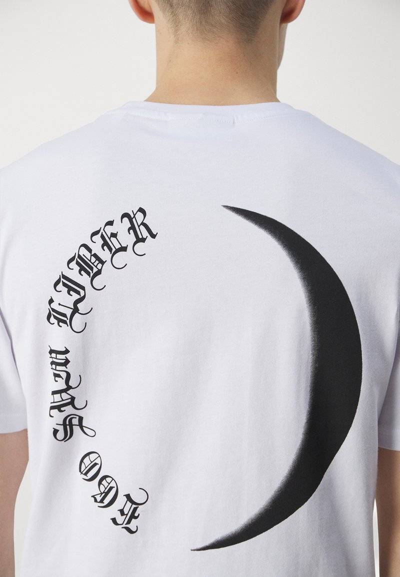 Han Kjøbenhavn Han Kjøbenhavn SHADOWS MOON REGULAR TEE UNISEX - Print T-shirt - white Flash Sale