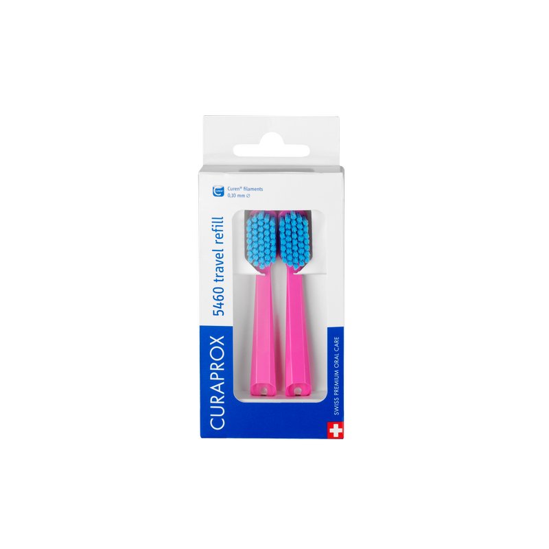 Curaprox Curaprox CS 5460 REFILL FOR TRAVEL SET - Dental care tool - pink Valentinstagsangebot