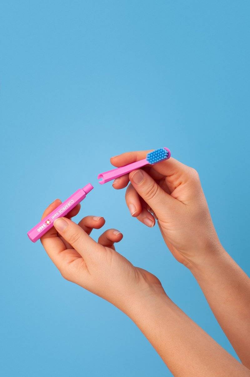 Curaprox Curaprox CS 5460 REFILL FOR TRAVEL SET - Dental care tool - pink Valentinstagsangebot