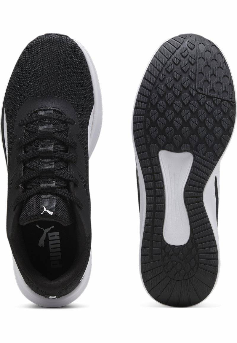 Puma Puma NIGHT RUNNER - Stability running shoes - black white im Angebot