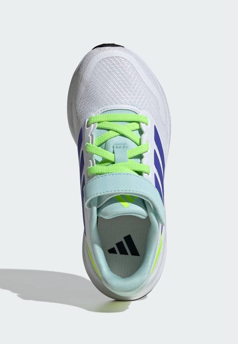 adidas Performance adidas Performance RUNFALCON 5 UNISEX - Neutral running shoes - cloud white blue lucid lemon Großer Ausverkauf