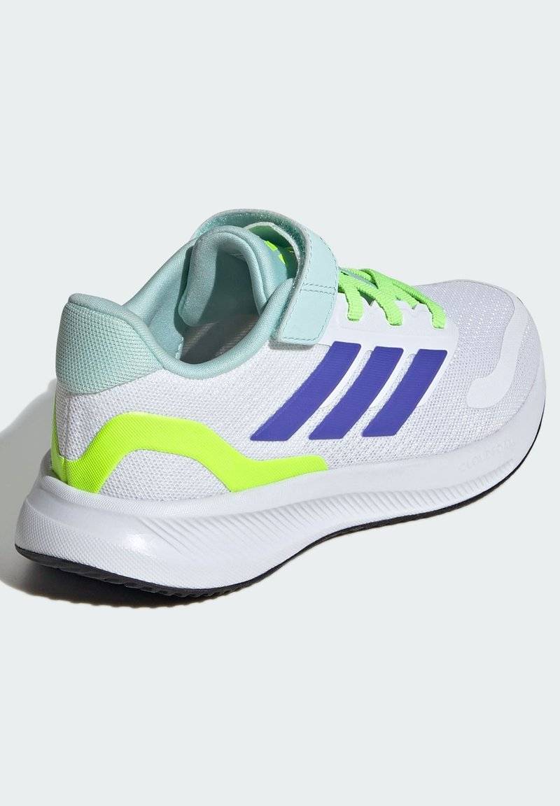 adidas Performance adidas Performance RUNFALCON 5 UNISEX - Neutral running shoes - cloud white blue lucid lemon Großer Ausverkauf