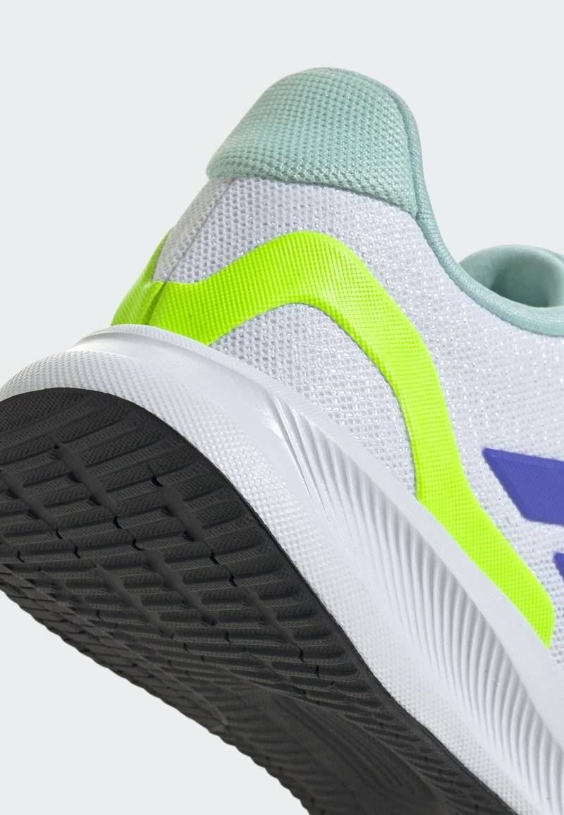 adidas Performance adidas Performance RUNFALCON 5 UNISEX - Neutral running shoes - cloud white blue lucid lemon Großer Ausverkauf