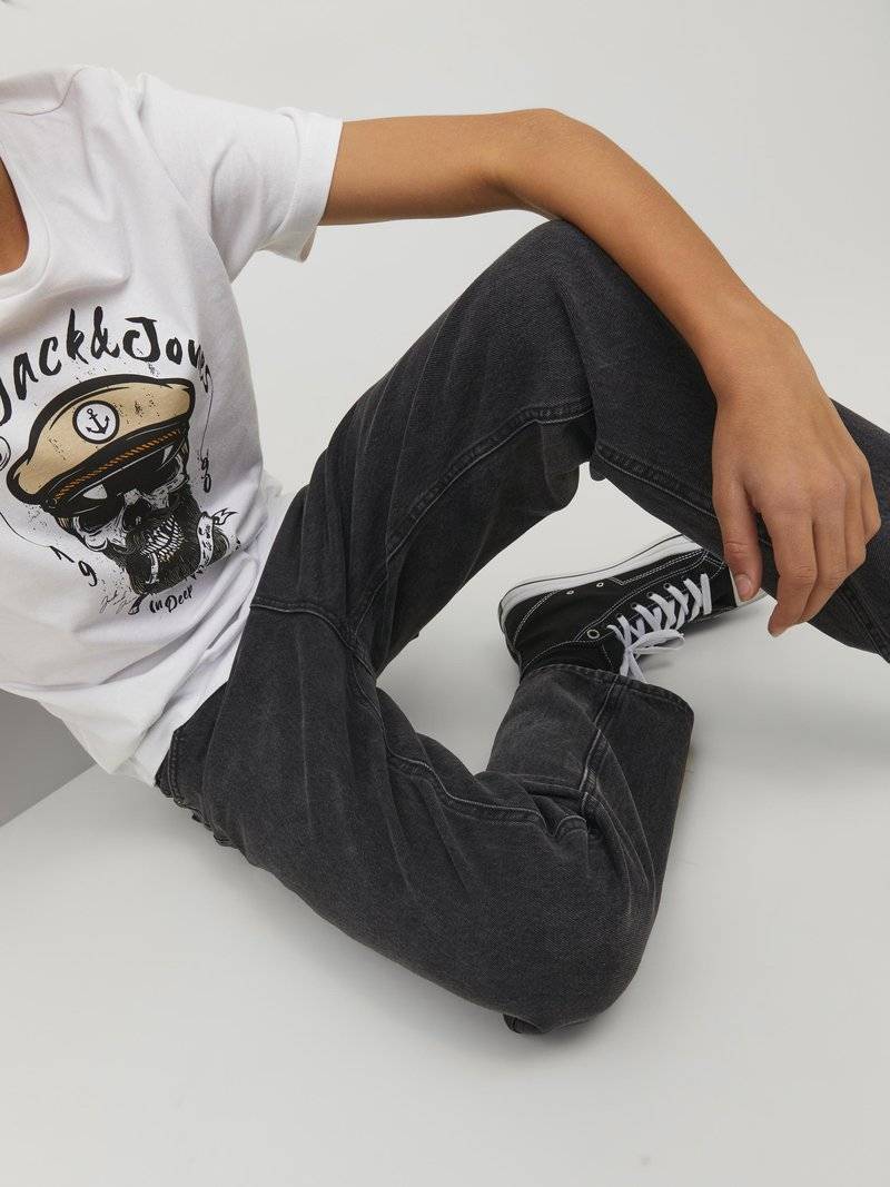 Jack & Jones Junior Jack & Jones Junior JJICHRIS JJORIGINAL - Relaxed fit jeans - black denim Nur noch ein Tag übrig