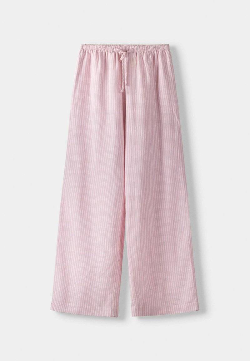 Bershka Bershka WITH AN ELASTIC - Trousers - light pink Begrenzt auf 3 Tage