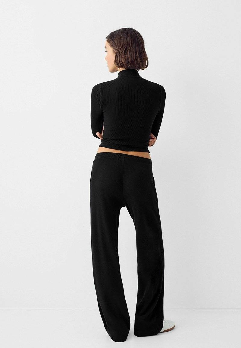 Bershka Bershka LONG SLEEVE - Cardigan - black Rabatte dieses Monats
