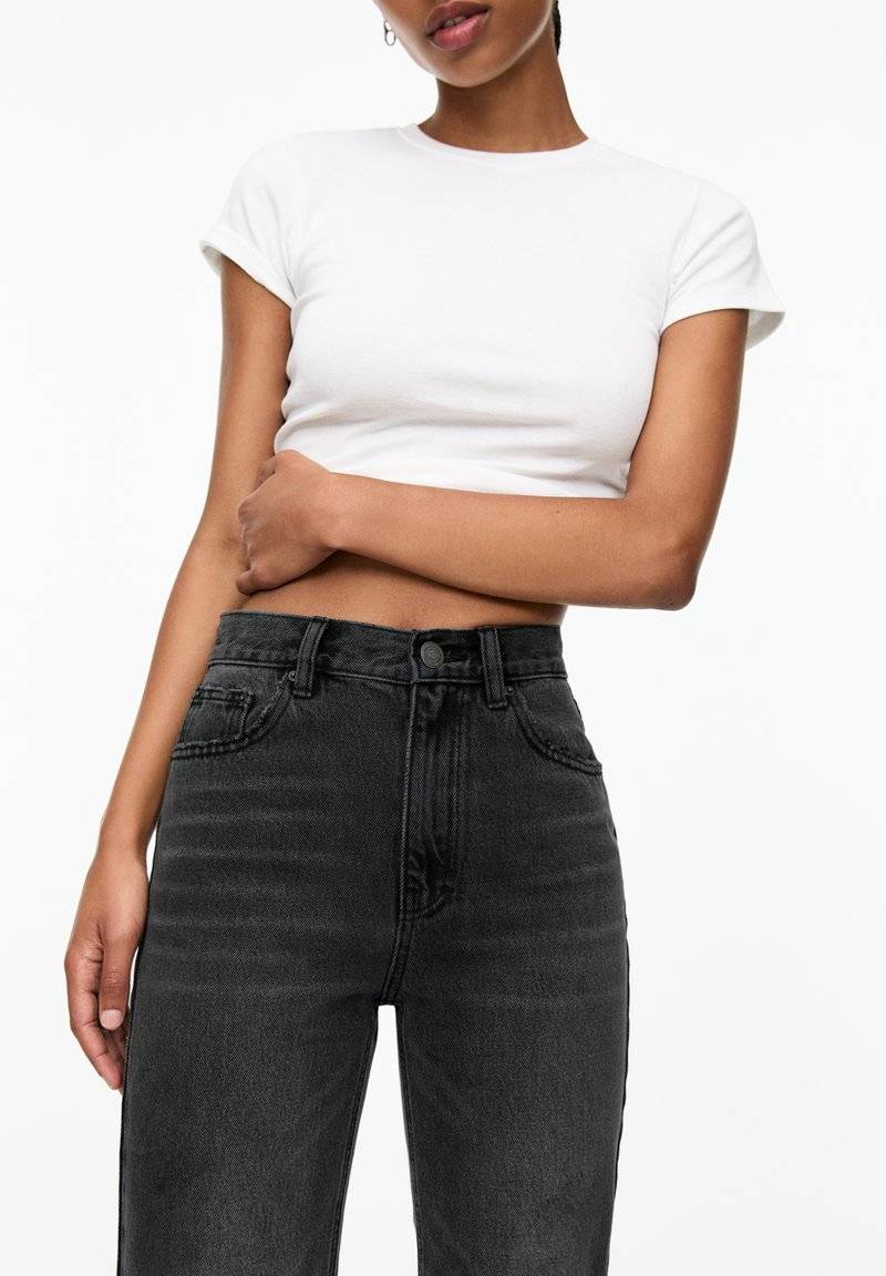 PULL&BEAR PULL&BEAR MOM - Slim fit jeans - dark grey Letzte 2 Tage