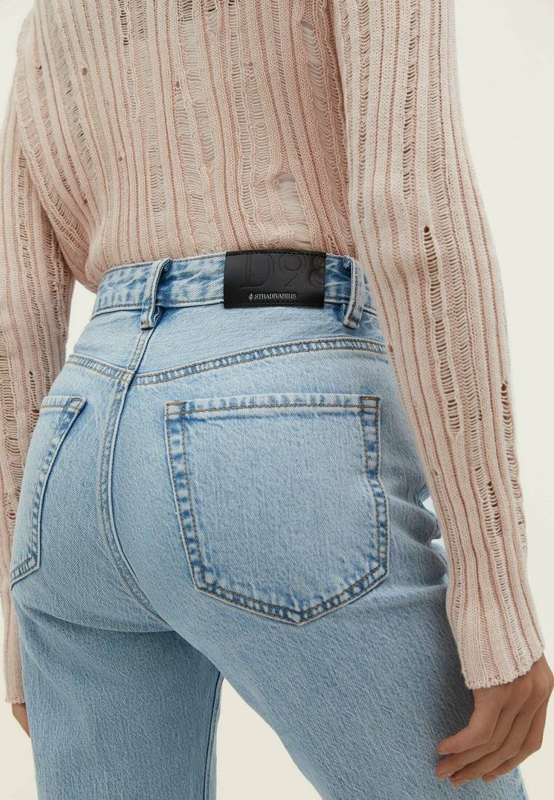 Stradivarius Stradivarius VINTAGE - Straight leg jeans - blue denim Letzter Tag