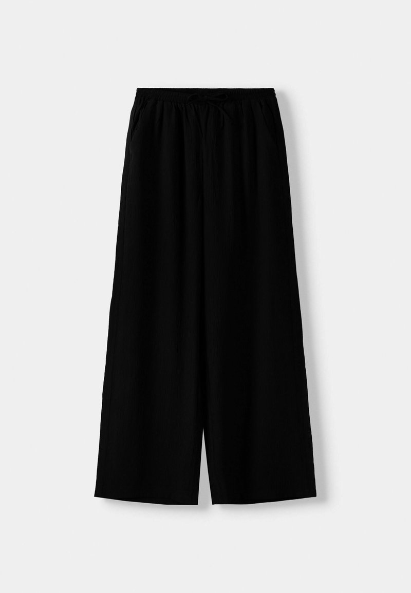Bershka Bershka Trousers - black Bis zu 55% Rabatt