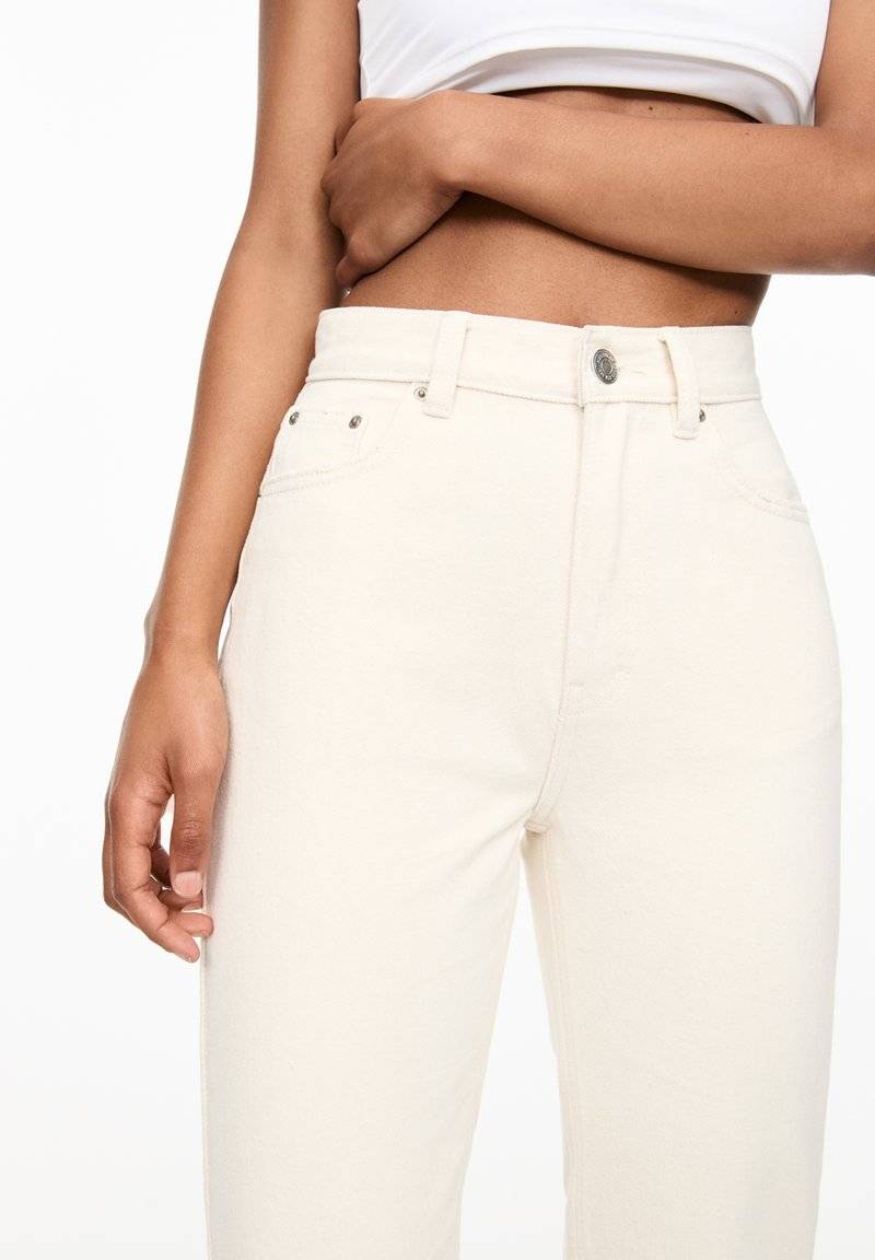 PULL&BEAR PULL&BEAR MOM - Slim fit jeans - beige Super Rabatt