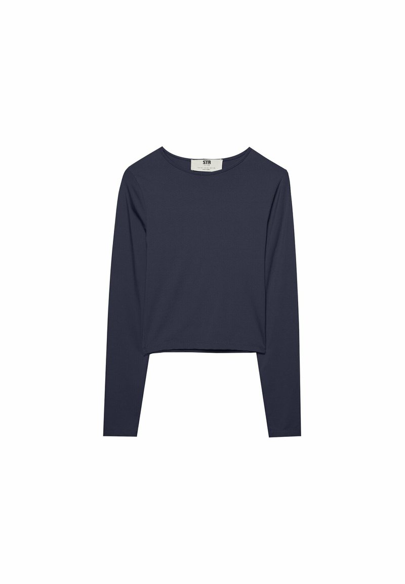 Stradivarius Stradivarius Long sleeved top - dark blue 50% Rabatt für begrenzte Zeit