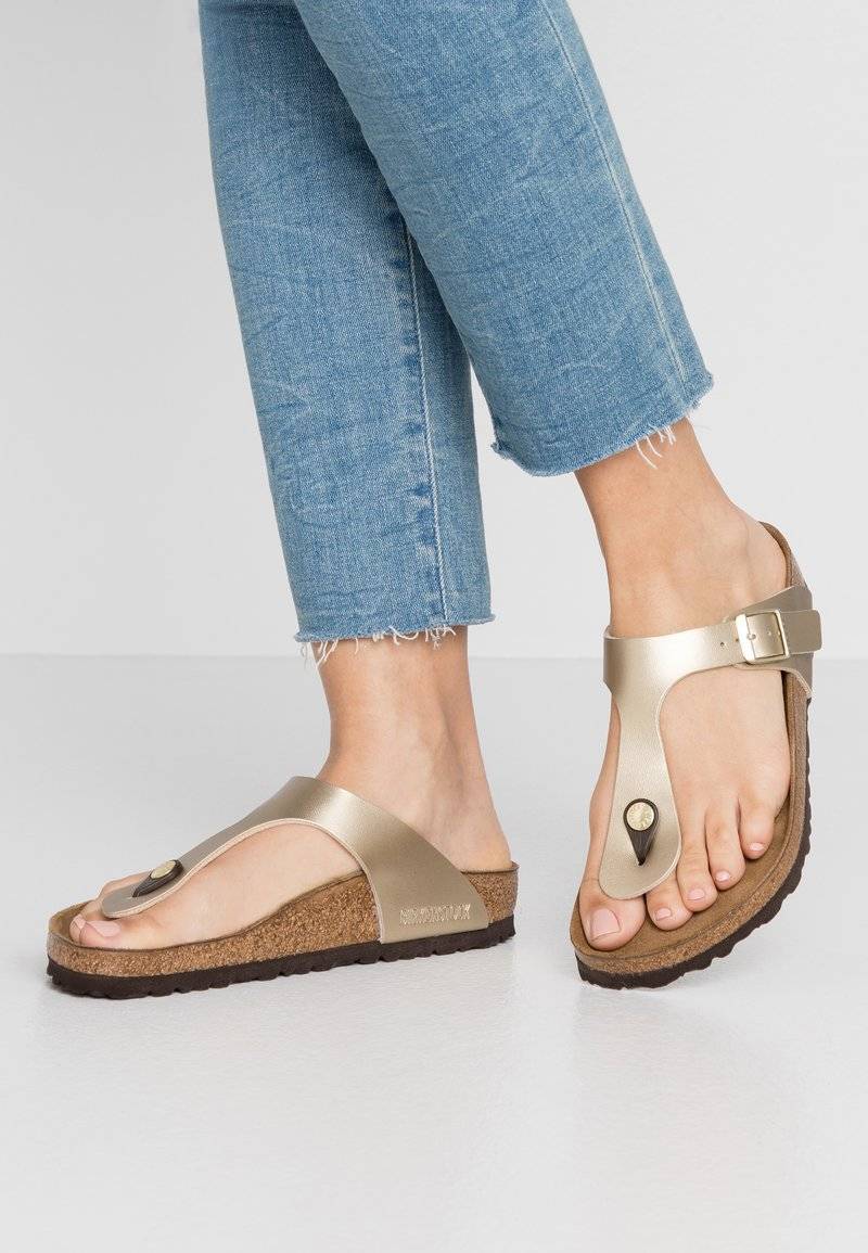 Birkenstock Birkenstock GIZEH BF REGULAR - Slippers - gold Online Outlet
