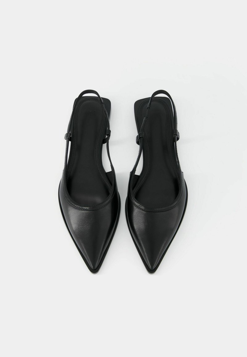 Bershka Bershka POINTED - Slingback ballet pumps - black Blitzangebot