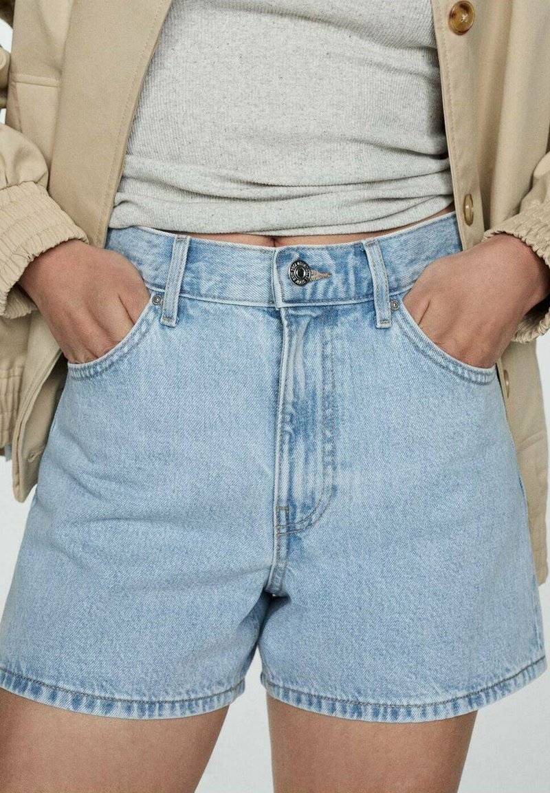 Mango Mango Denim shorts - light blue Speichern exportieren